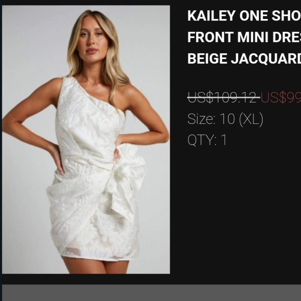 One shoulder wrap dress
